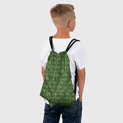 Рюкзак-мешок Грустные лягушки, цвет: 3D-принт — фото 2