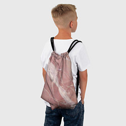 Рюкзак-мешок Розовый мрамор, цвет: 3D-принт — фото 2