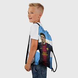 Рюкзак-мешок Messi from Argentina, цвет: 3D-принт — фото 2