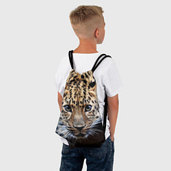 Рюкзак-мешок Дикая кошка, цвет: 3D-принт — фото 2