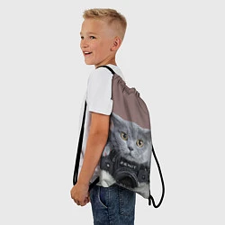 Рюкзак-мешок Котик фотограф, цвет: 3D-принт — фото 2