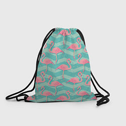Рюкзак-мешок Flamingo Pattern, цвет: 3D-принт