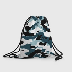 Рюкзак-мешок Камуфляж зимний: пятна, цвет: 3D-принт