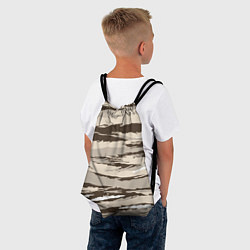 Рюкзак-мешок Камуфляж: коричневый/кремовый, цвет: 3D-принт — фото 2