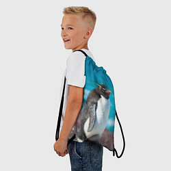 Рюкзак-мешок Пингвин на солнышке, цвет: 3D-принт — фото 2