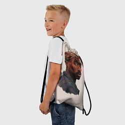 Рюкзак-мешок Tupac Shakur, цвет: 3D-принт — фото 2