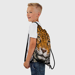 Рюкзак-мешок Взгляд ягуара, цвет: 3D-принт — фото 2