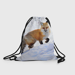 Рюкзак-мешок Лисица в снегу, цвет: 3D-принт