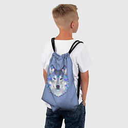 Рюкзак-мешок Геометрический волк, цвет: 3D-принт — фото 2