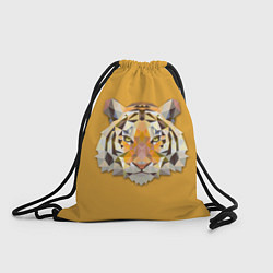 Рюкзак-мешок Геометрический тигр, цвет: 3D-принт