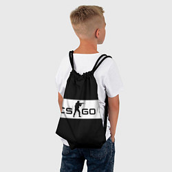 Рюкзак-мешок CS:GO Monochrome, цвет: 3D-принт — фото 2