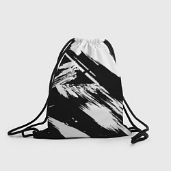 Рюкзак-мешок Чёрно-белый, цвет: 3D-принт