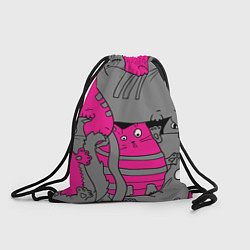 Рюкзак-мешок Кот2, цвет: 3D-принт