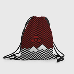 Рюкзак-мешок Твин Пикс: Минимализм, цвет: 3D-принт