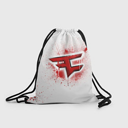 Рюкзак-мешок FaZe Clan: White collection, цвет: 3D-принт