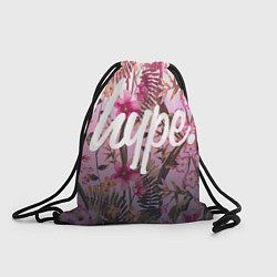 Рюкзак-мешок Hype Flowers, цвет: 3D-принт