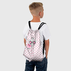 Рюкзак-мешок Розовый жираф, цвет: 3D-принт — фото 2