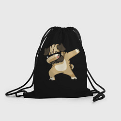 Рюкзак-мешок Mops Dab, цвет: 3D-принт