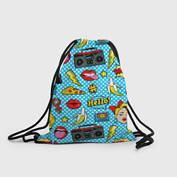 Рюкзак-мешок Девочка из комикса, цвет: 3D-принт