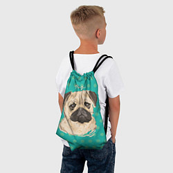 Рюкзак-мешок Pug Mops, цвет: 3D-принт — фото 2