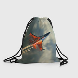 Рюкзак-мешок Красный F16, цвет: 3D-принт