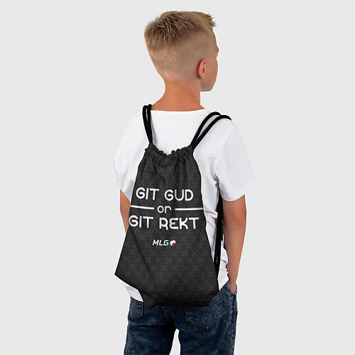 Мешок для обуви MLG Git Gud or Git Rekt / 3D-принт – фото 4