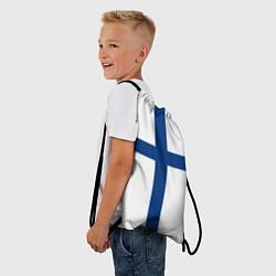 Рюкзак-мешок Флаг Финляндии, цвет: 3D-принт — фото 2