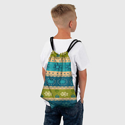 Рюкзак-мешок Индийский узор, цвет: 3D-принт — фото 2
