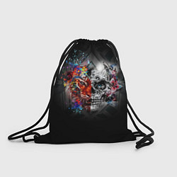 Рюкзак-мешок Art skull, цвет: 3D-принт