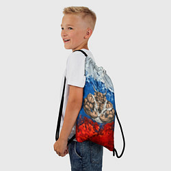 Рюкзак-мешок Бык триколор, цвет: 3D-принт — фото 2