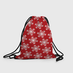 Рюкзак-мешок Новогодние Снежинки, цвет: 3D-принт