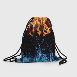 Рюкзак-мешок Две стихии, цвет: 3D-принт