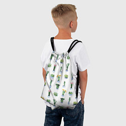 Рюкзак-мешок Кактусы, цвет: 3D-принт — фото 2
