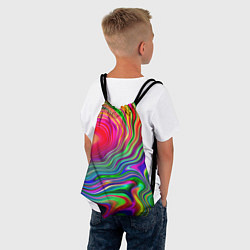 Рюкзак-мешок Цветные разводы, цвет: 3D-принт — фото 2