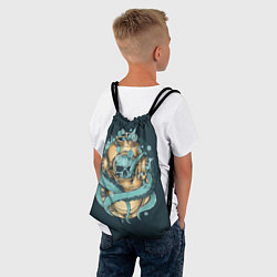 Рюкзак-мешок Осьминог в акваланге, цвет: 3D-принт — фото 2
