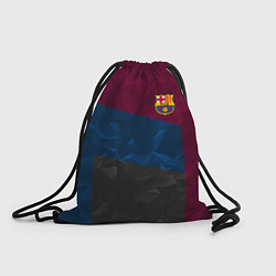 Рюкзак-мешок FC Barcelona: Dark polygons, цвет: 3D-принт