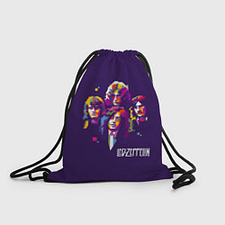 Рюкзак-мешок Led Zeppelin: Violet Art, цвет: 3D-принт