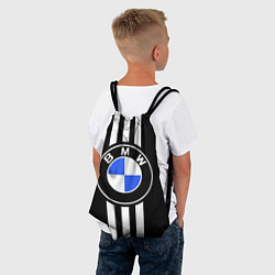 Рюкзак-мешок BMW: White Strips, цвет: 3D-принт — фото 2