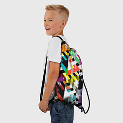 Рюкзак-мешок Геометрия в красках, цвет: 3D-принт — фото 2