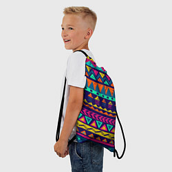 Рюкзак-мешок Индейский орнамент, цвет: 3D-принт — фото 2