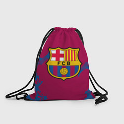 Рюкзак-мешок FC Barcelona: Purple & Blue, цвет: 3D-принт
