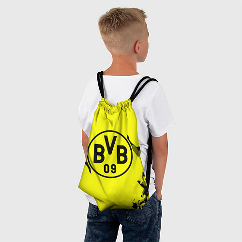 Мешок для обуви FC Borussia Dortmund: Yellow & Black / 3D-принт – фото 4