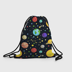 Рюкзак-мешок Солнечная система, цвет: 3D-принт