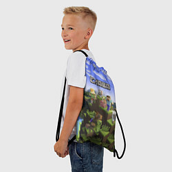 Рюкзак-мешок Майнкрафт: Слава, цвет: 3D-принт — фото 2