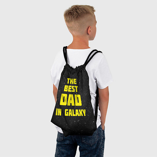 Мешок для обуви The Best Dad in Galaxy / 3D-принт – фото 4