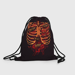 Рюкзак-мешок Человеческий скелет, цвет: 3D-принт