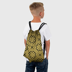 Рюкзак-мешок Обереги cлавян: золотая, цвет: 3D-принт — фото 2