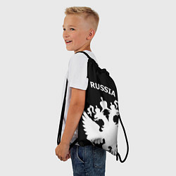 Рюкзак-мешок Russia: Black Edition, цвет: 3D-принт — фото 2