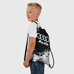 Рюкзак-мешок Audi: Black Spray, цвет: 3D-принт — фото 2