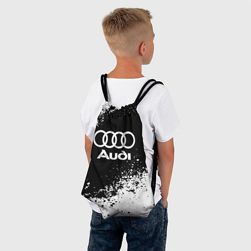 Мешок для обуви Audi: Black Spray / 3D-принт – фото 4